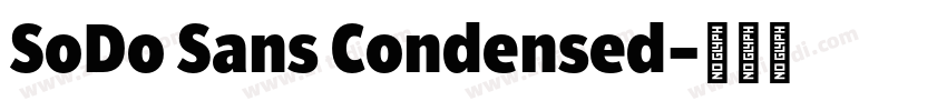 SoDo Sans Condensed字体转换 SoDo Sans Condensed字体转换